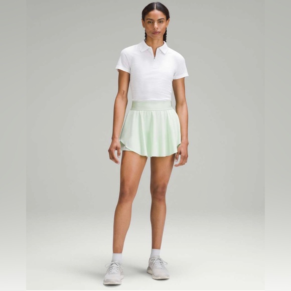 NWT Lululemon Court Rival High-Rise HR Skirt in Kohlrabi Green. Size 4. - Picture 6 of 11